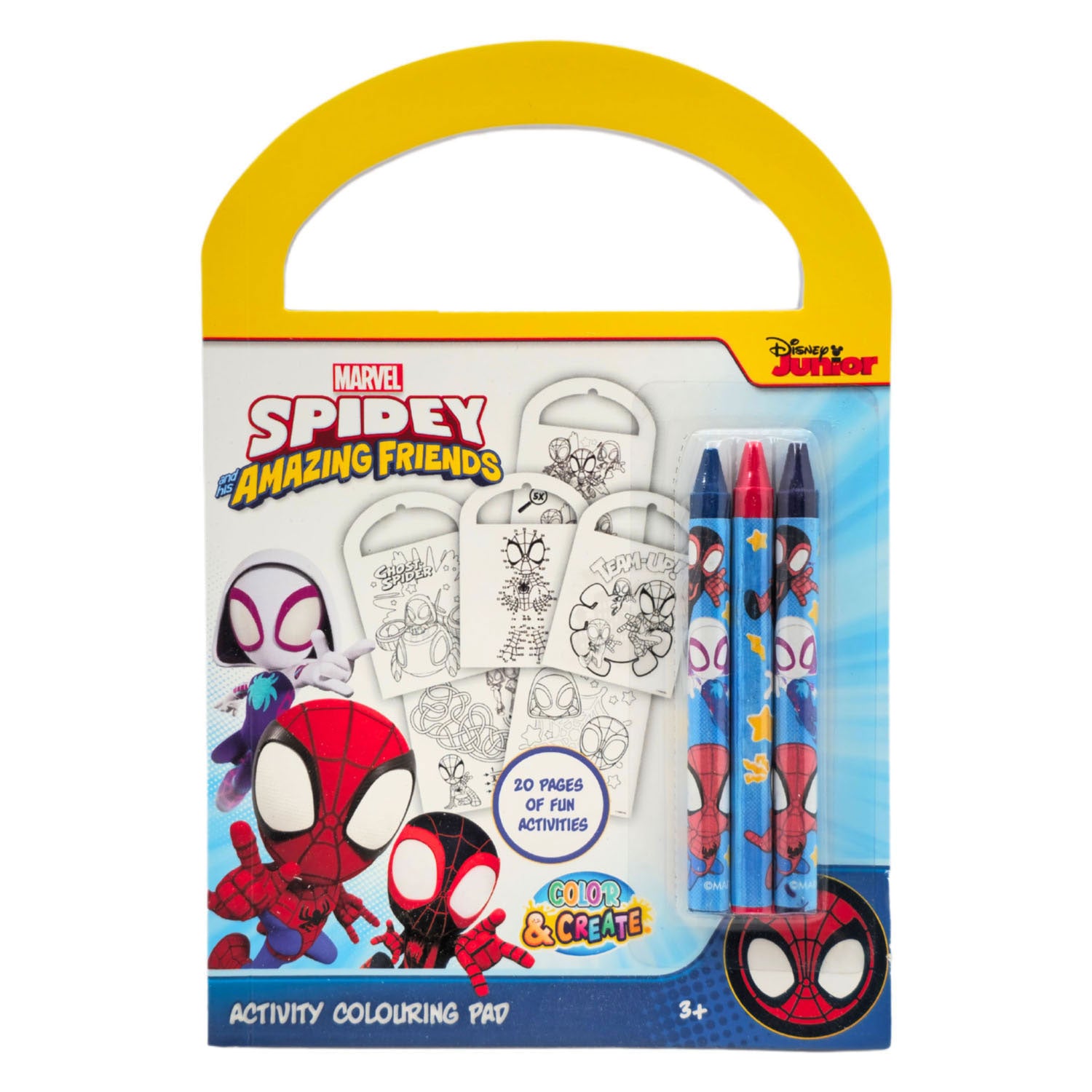 Canenco spidey activiteitenboek - incl. 3 kleurpotloden