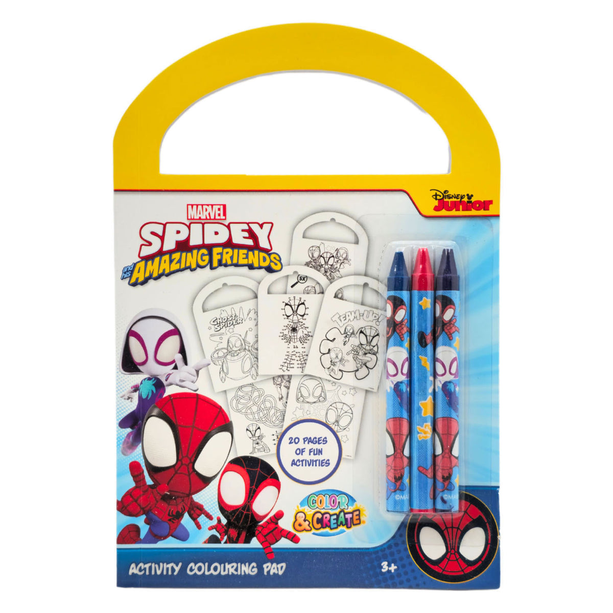 Canenco spidey activiteitenboek - incl. 3 kleurpotloden