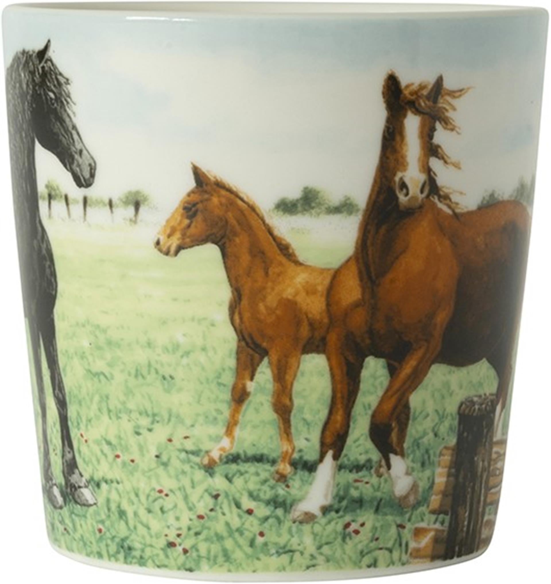 Wiebe van der zee wiebe's farm minimok paard 230ml doos a 6 stuks porselein
