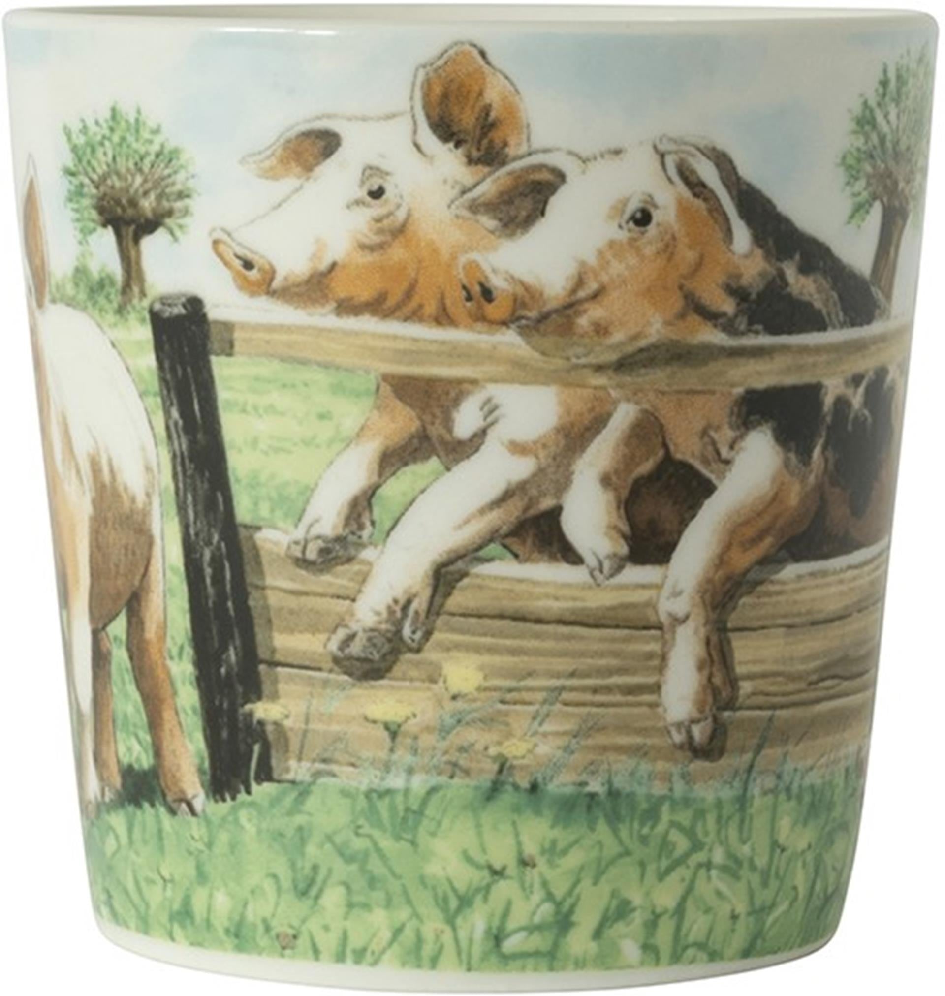 Wiebe van der zee wiebe's farm minimok varken 230ml doos a 6 stuks porselein
