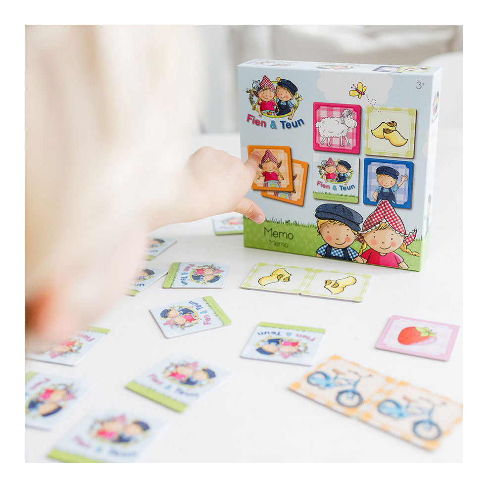 Fien & Teun memo game - memory game educational toys - farm - bambolino toys - from 3 years