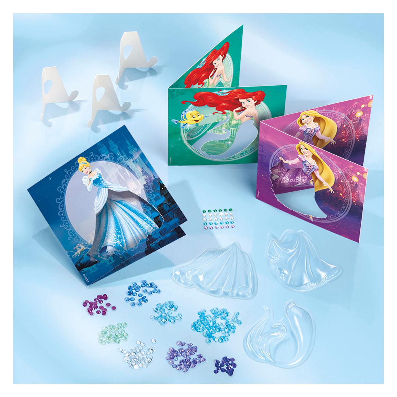 Totum disney princess - glitter shaker kaarten maken