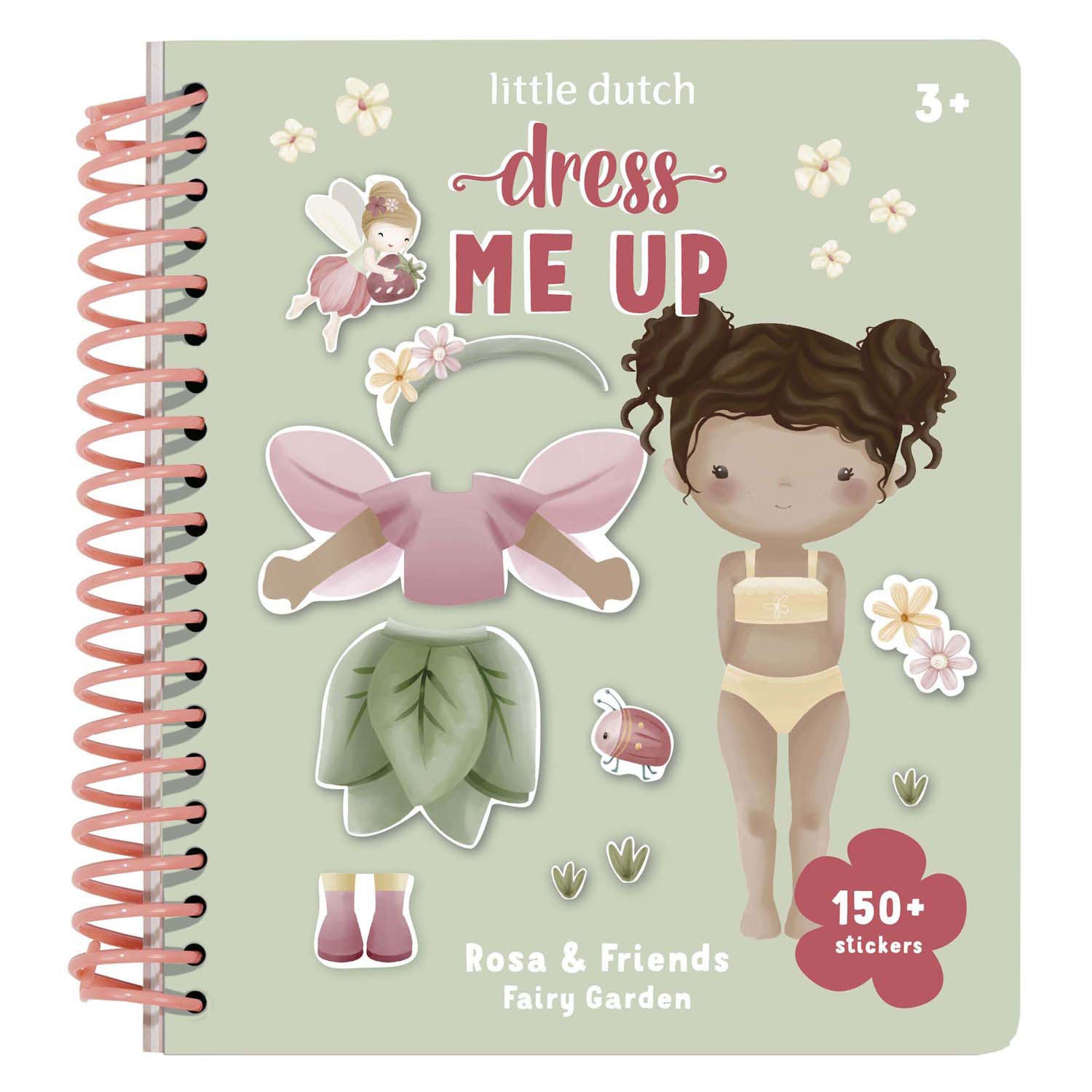 Little Dutch aankleedstickerboek Rosa Fairy Garden