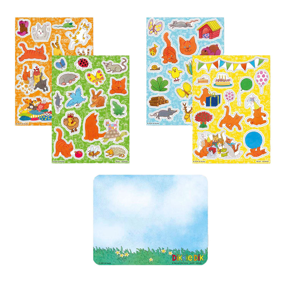 Bambolino speelgoed dikkie dik raamstickers, 45dlg.