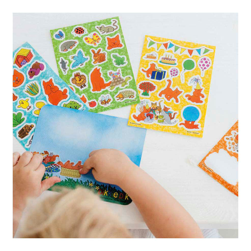 Bambolino toys dikkie dik raamstickers, 45dlg.