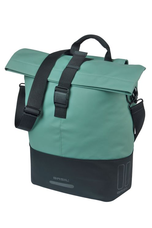 Basil b.v. tas basil cove shopper groen zwart | mik hooks | 16l