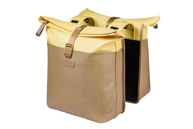 Basil tas vive dubbel zand geel | 35l