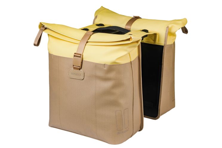 Basil tas vive dubbel zand geel | mik | 35l