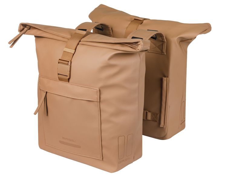 Basil tas brooklyn dubbel zand | 41l