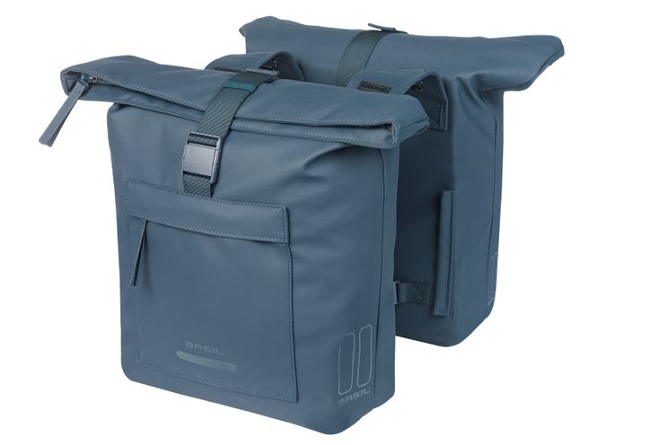 Basil tas brooklyn dubbel blauw | 41l