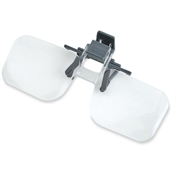 Carson 1.5x (2.25 diopter) clip-on and flip-up loupe