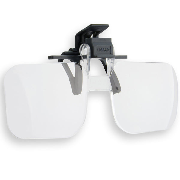 Carson 1.5x (2.25 diopter) clip-on and flip-up loupe