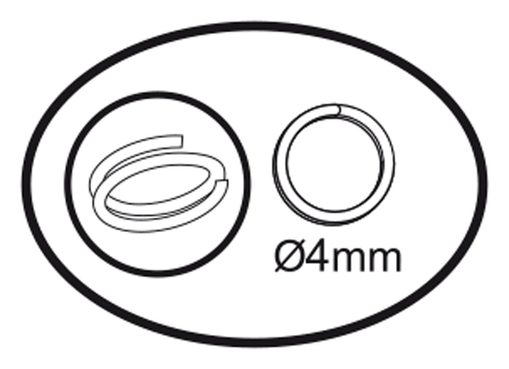 Darice vaessen creative • ringen enkel 4mm 360pcs silver