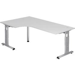 Bach hoekbureau hammerer vos82 e d melamine 200x120cm wit