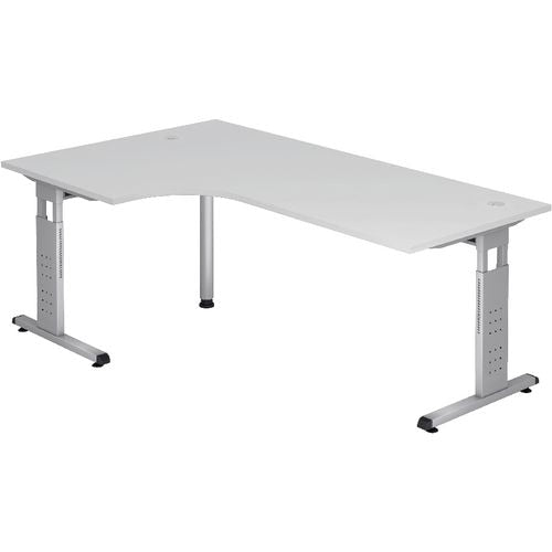 Bach hoekbureau hammerer vos82 e d melamine 200x120cm wit