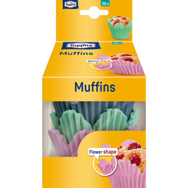Toppits 1067516 - muffins bloem 36 stuks | 16 stuks
