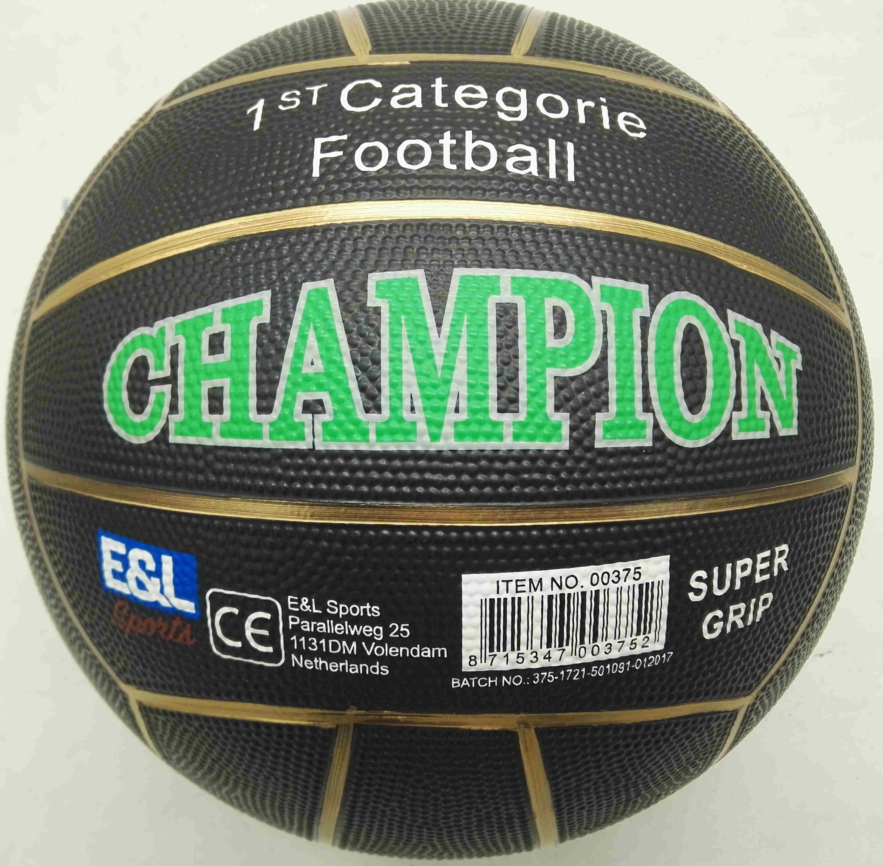 E l sports straatvoetbal kampioen - rubber - maat 5 - 380-420 gram - verschillende kleuren - assorti