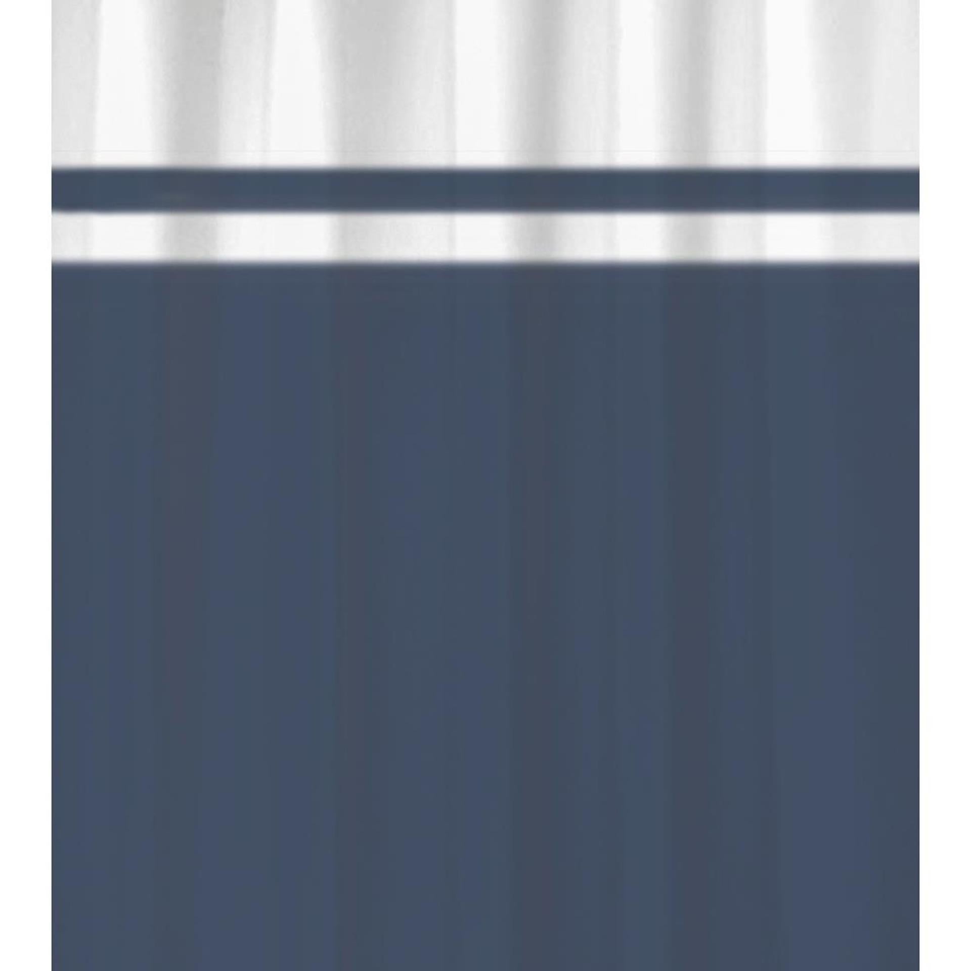 Hollands huisdouchegordijn 180x200 cm blauw