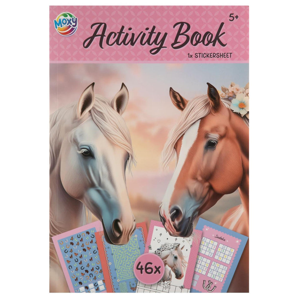 Moxy horses activiteitenboek met stickers a4 24 pagina's 29,7x21cm