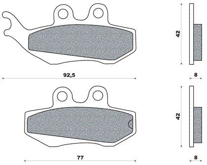 Remblokset Newfren FD0195 Gilera Runner 125-180, RS2000 Voor