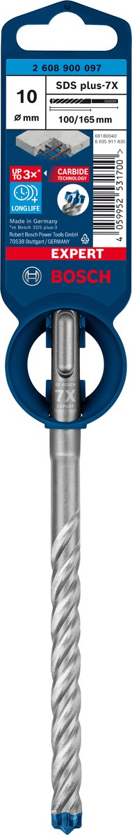 Bosch expert sds plus-7x hamerboor 10 x 100 x 165 mm