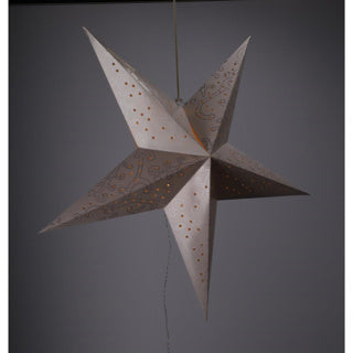 Kaemingk led ster papier steady binnen wit warm wit 60 cm