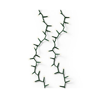 Kaemingk led compact lights steady groen warm wit l.3400cm | 2 stuks