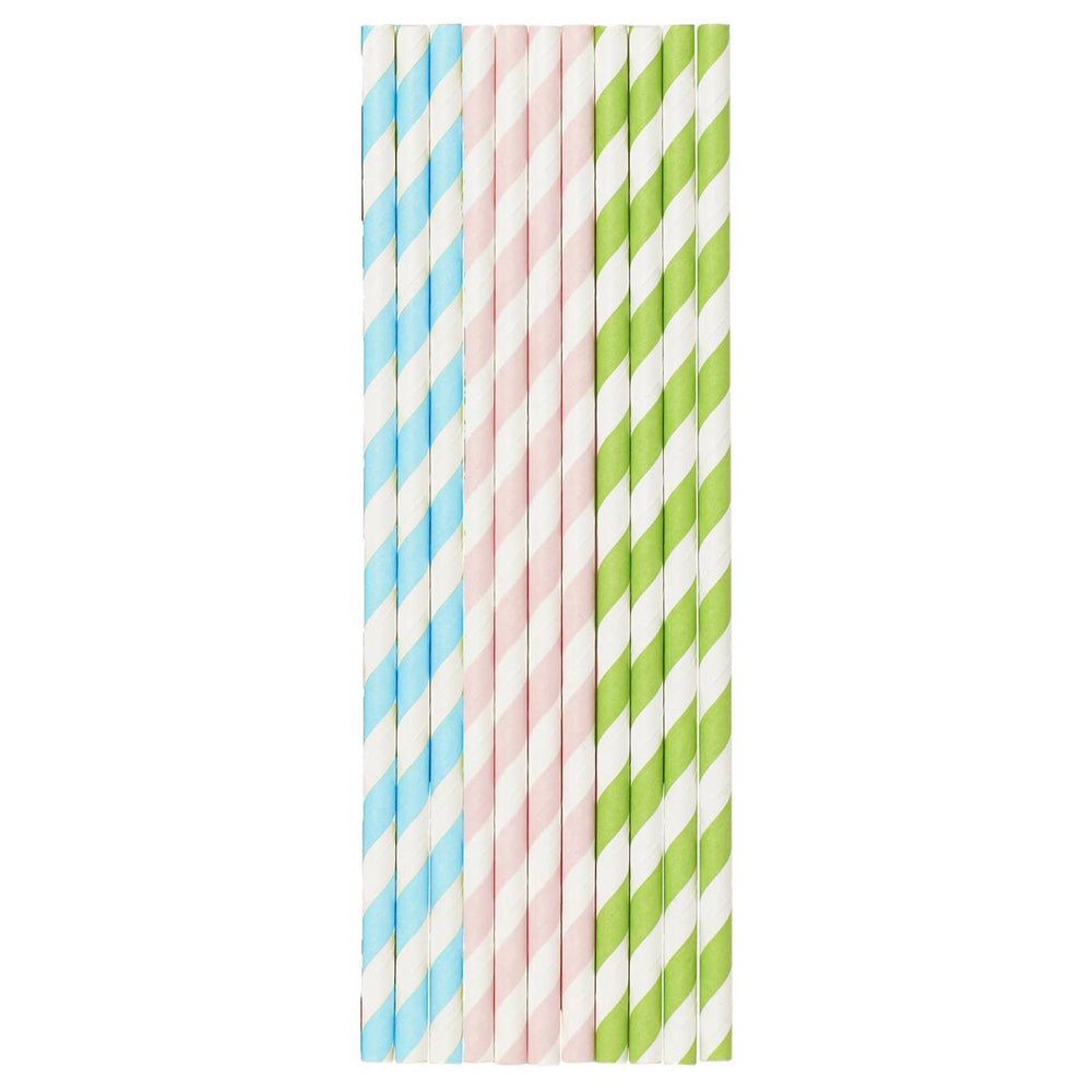 Duni papieren rietjes pastels 20cm pak a 25 stuks