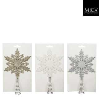Piek wit champagne zilver 3 assorti - l14xb21xh3cm | 4 stuks