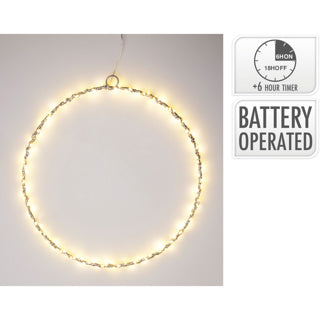 No brand ring 30cm met led zilver | 3 stuks