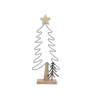 Kaemingk boom ijzerl.17.5cm x w.6cm x h.43.5cm | 2 stuks