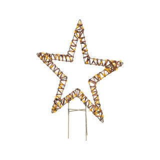 Kaemingk micro led stake light wicker steady buitenl.1 cm x w.48cm x h.54cm