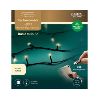 Kaemingk led duracharge basic lights 8 functie twinkel effect buitenl.1500cm