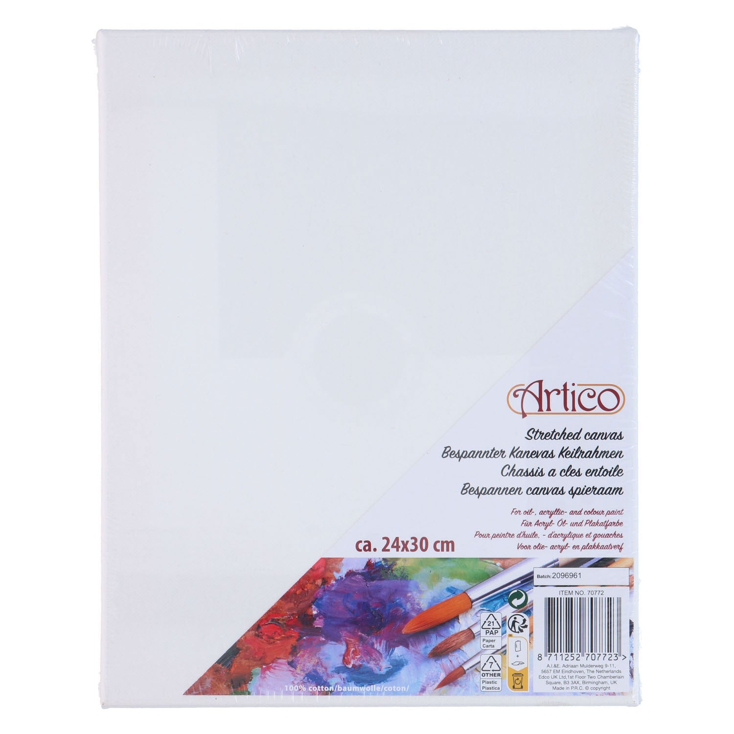 Doek Doek op Frame 24 x 30 cm