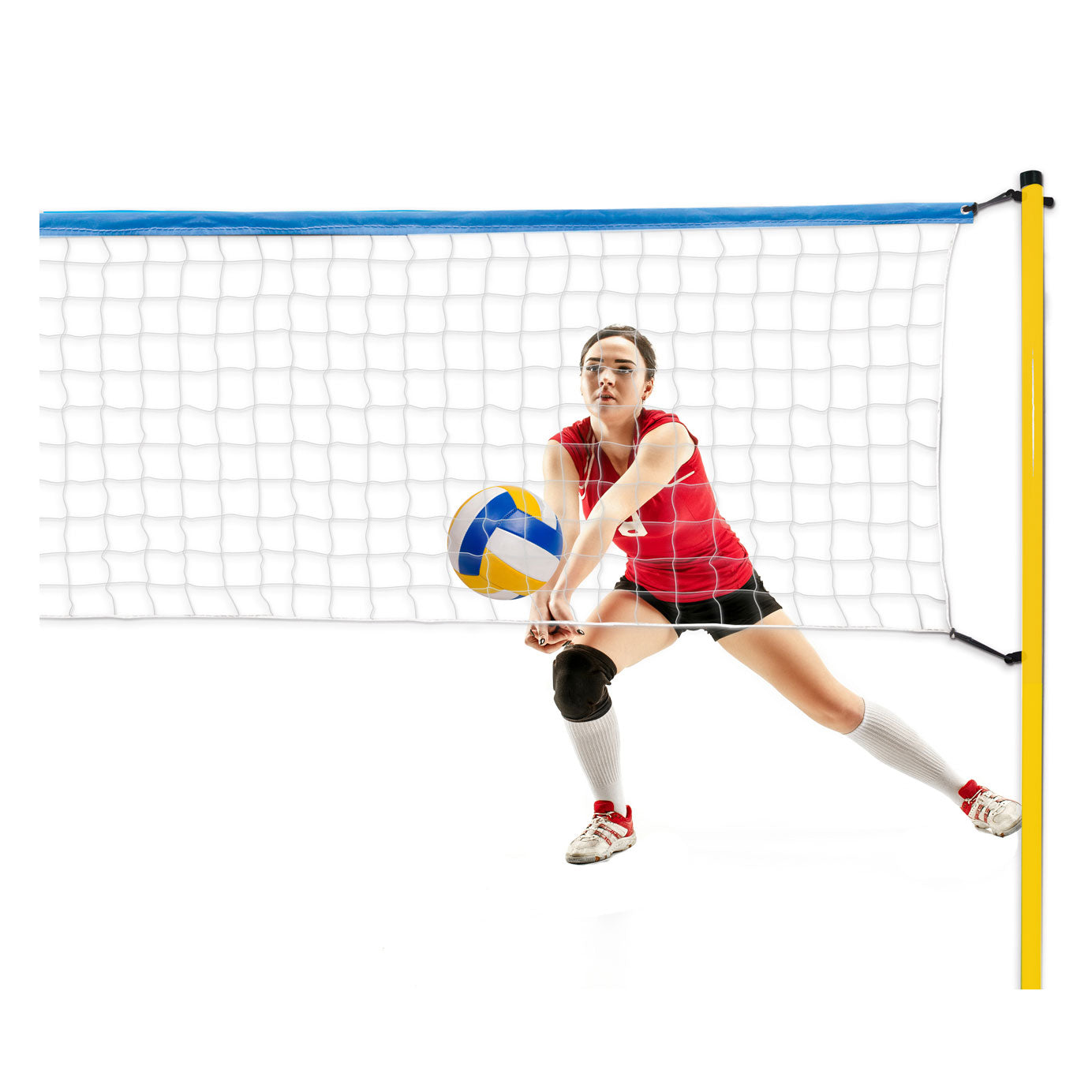 Volleybal- en badmintonset