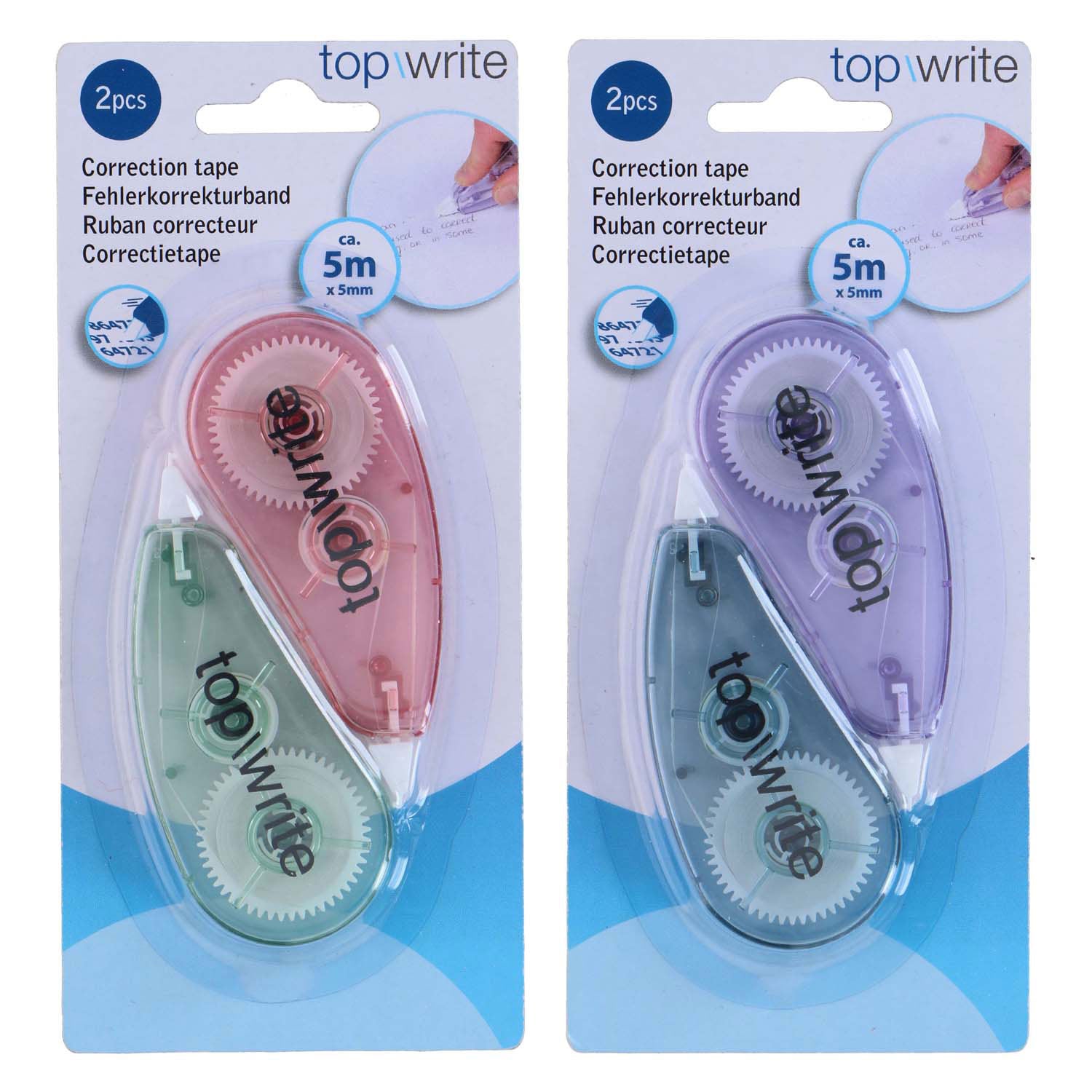 Correctietape 5m, 2st.