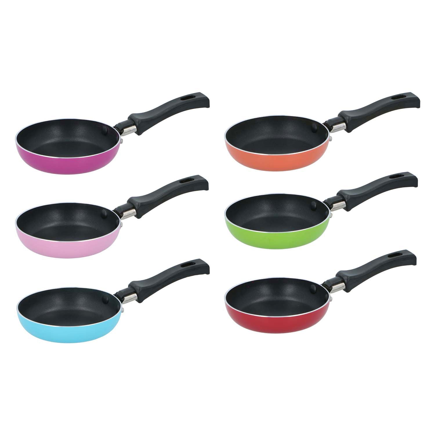 Mini koekenpan kleur, 12cm