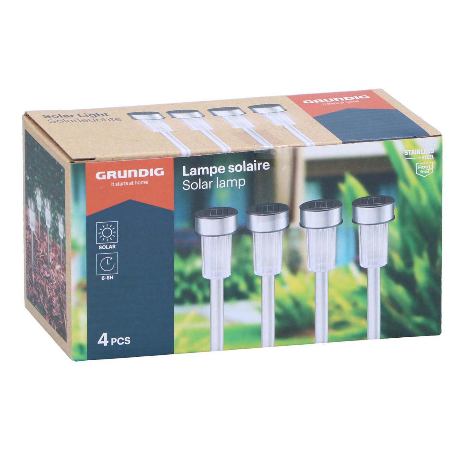 Grundig solar lampen 4,8x36,5cm - 4st.