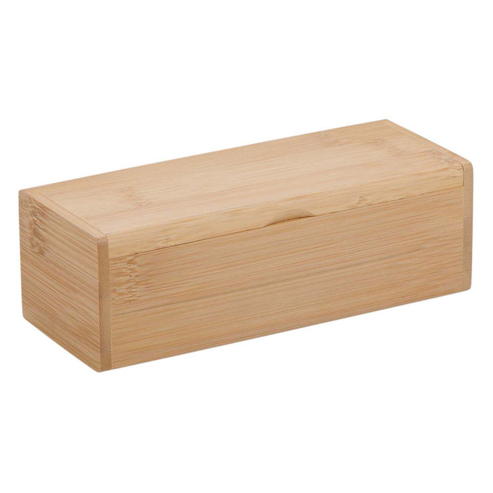 Houten opbergdoos met deksel, 16,5x6,5cm