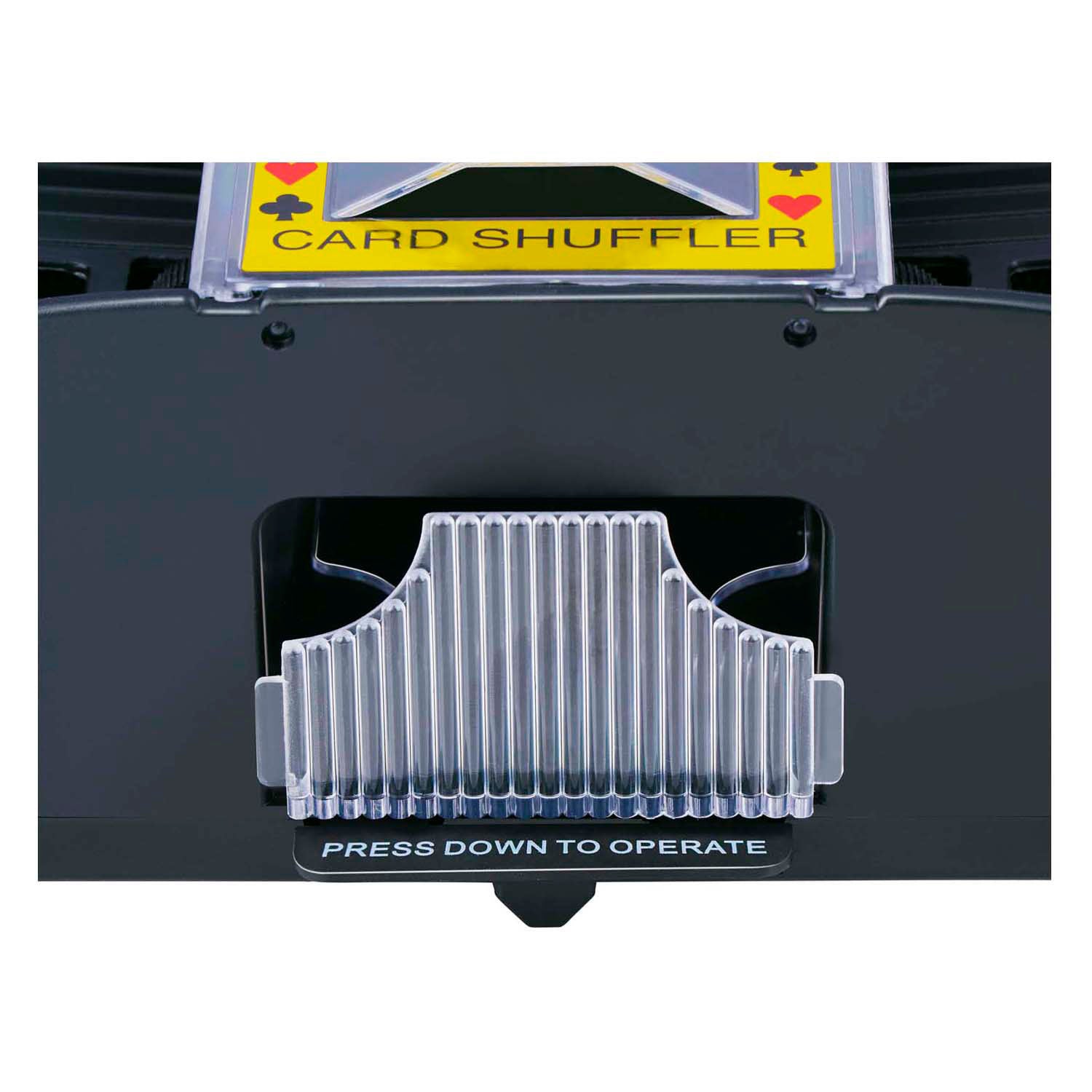 Lifetime games kaartenschudmachine automatisch - elektrische card shuffler voor 2 decks - kaartschudder op batterijen - spelaccessoire voor poker, bridge en rummikub - zwart