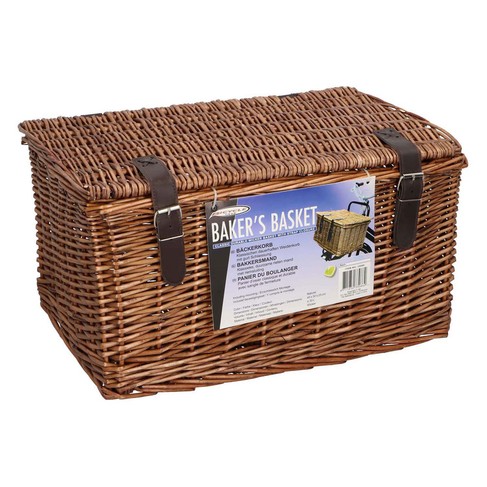 Fiets bakkersmand bruin 45x30x25cm