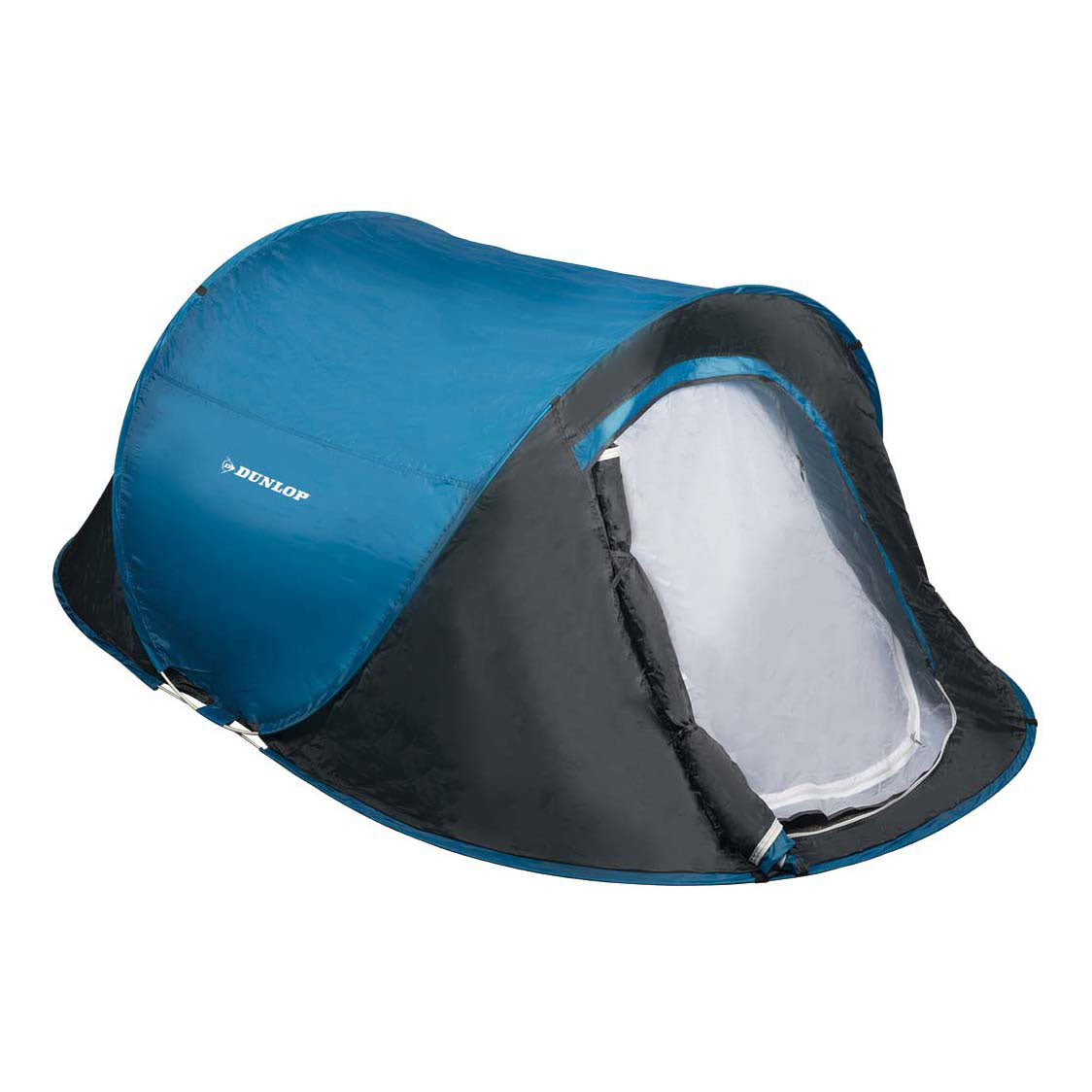 Dunlop pop up tent - blauw grijs wit - 2 persoons