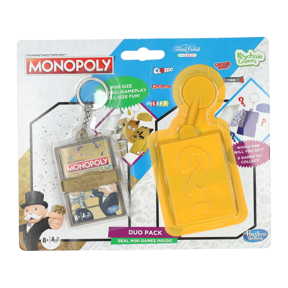 Hasbro mini game sleutelhanger monopoly gold