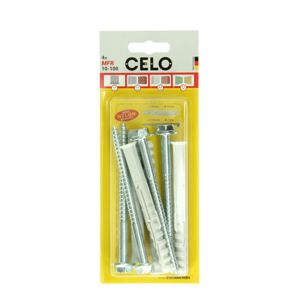 Celo 1065496 - multifunctionele raamplug mfr 10-100 sb ssks | 5 stuks