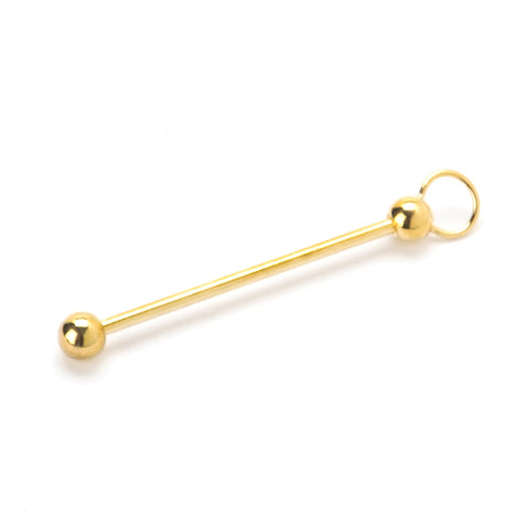 Darice • kralen rijg pin 64mm x1 goud