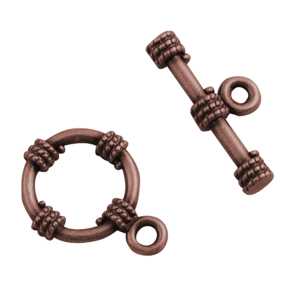 Darice • metal toggle rope 15mm antique copper