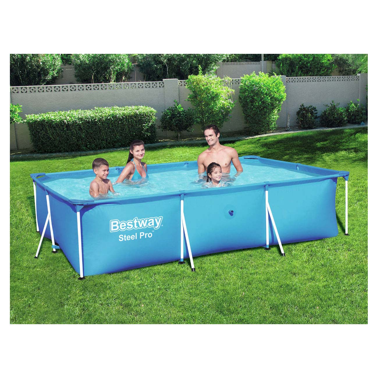 Bestway zwembad staal pro rechthoekig, 300cm