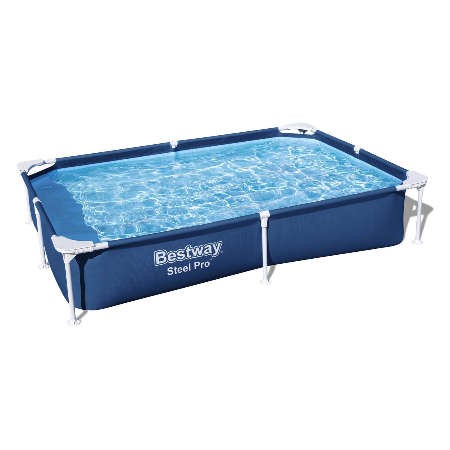Bestway zwembad staal pro rechthoekig, 221cm