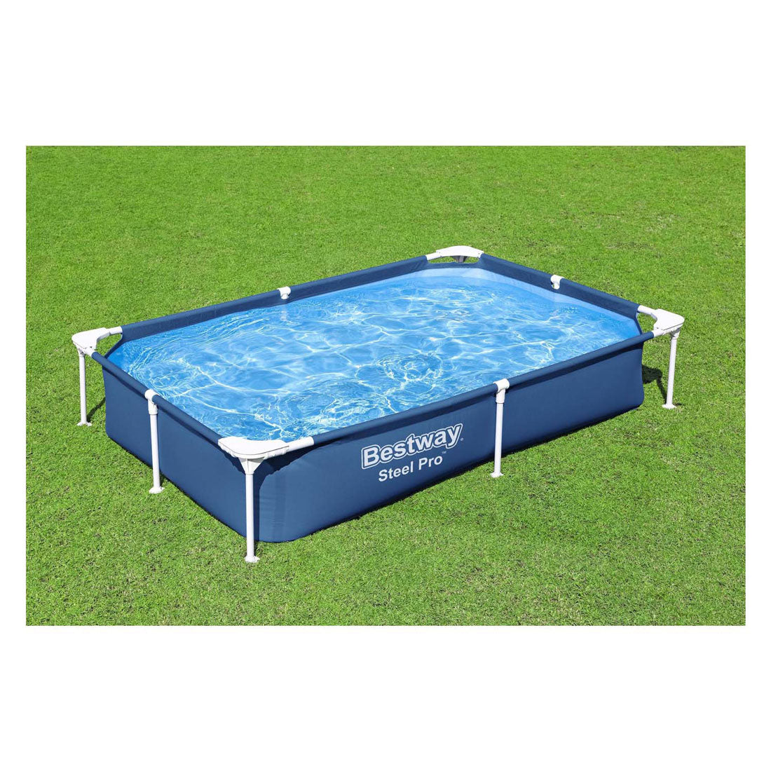 Bestway zwembad staal pro rechthoekig, 221cm