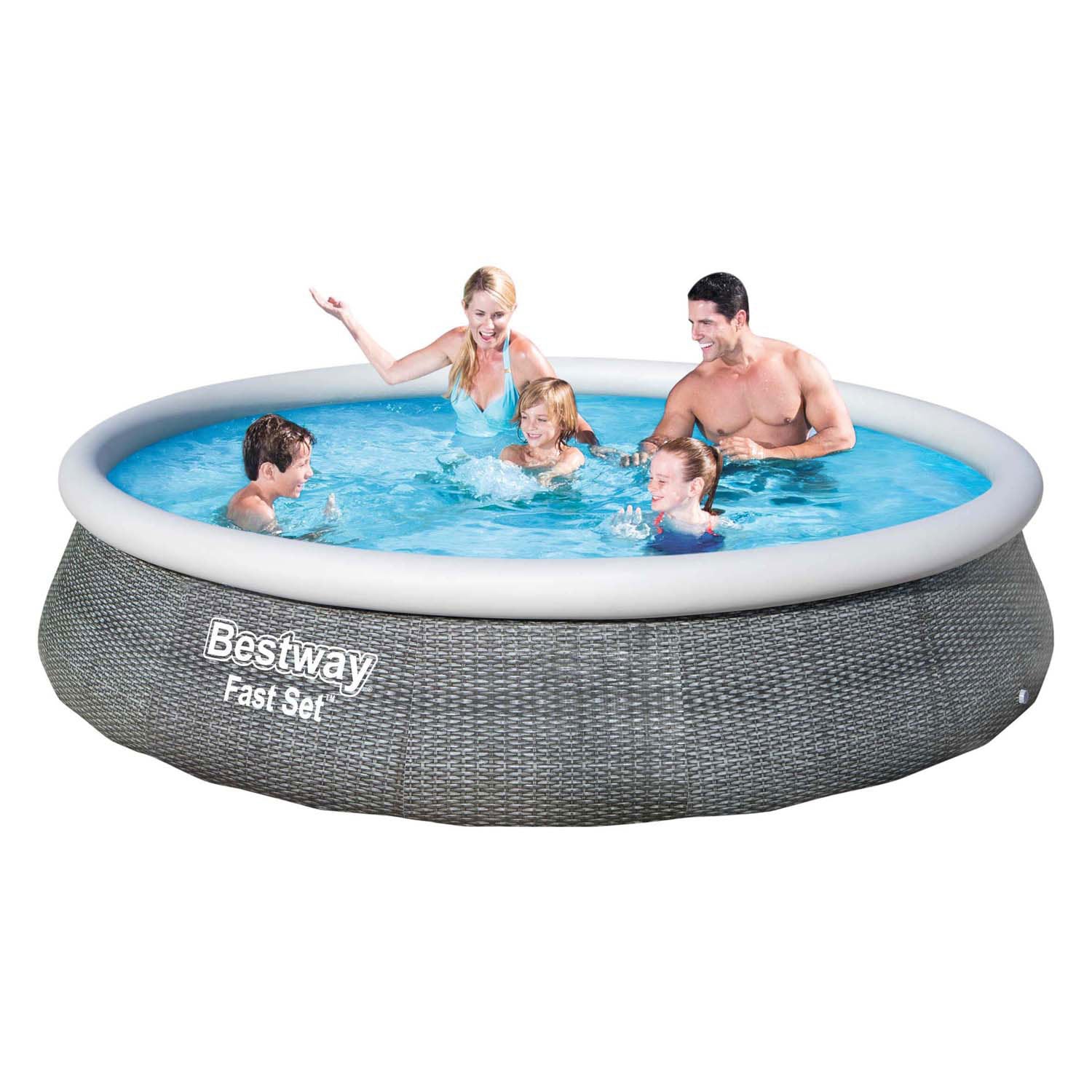 Bestway zwembad snelset set rond rotan, 396cm